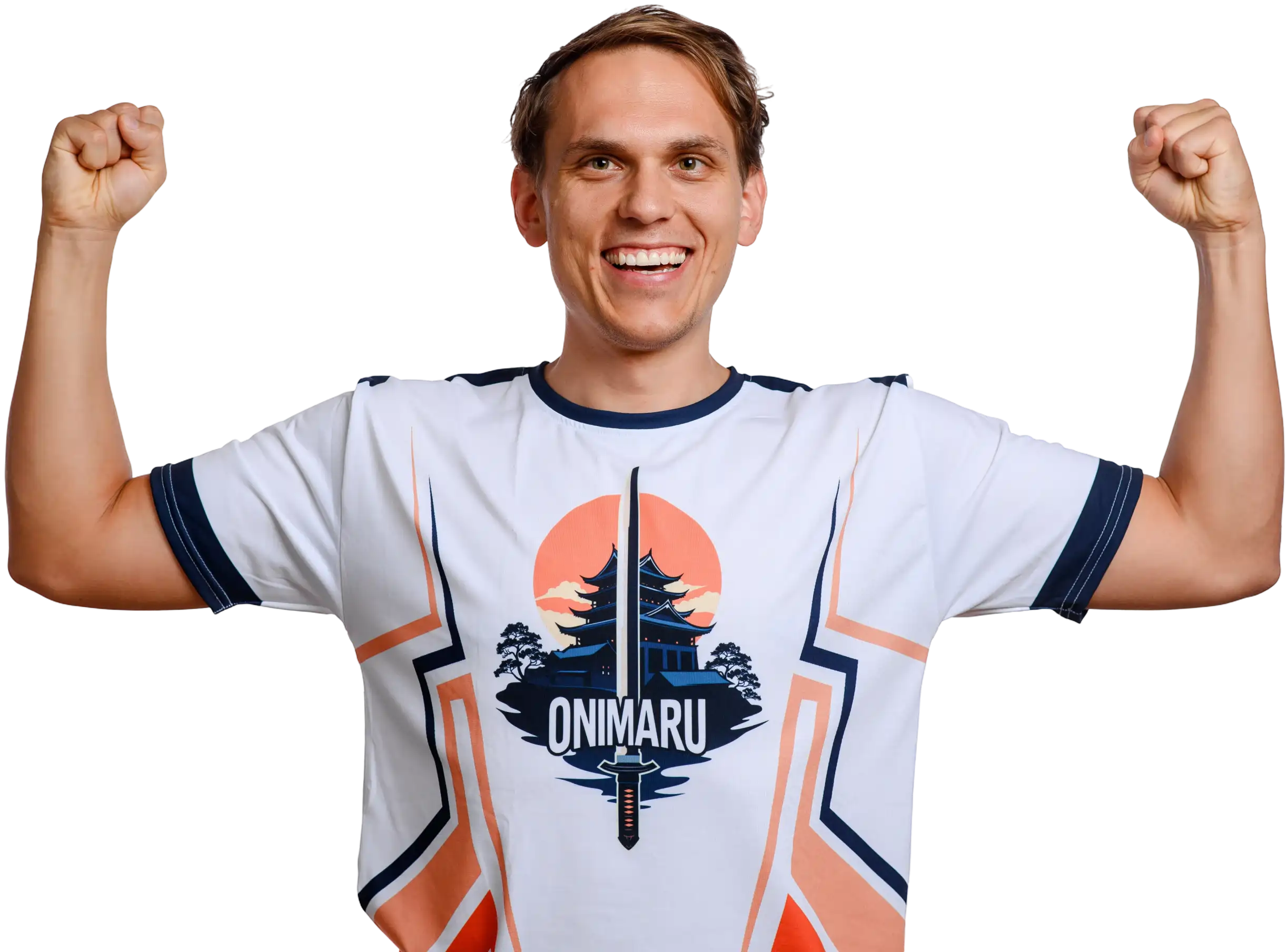 JorDan celebrating victory